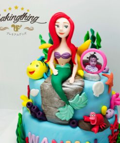 เค้ก 3 มิติ Ariel mermaid