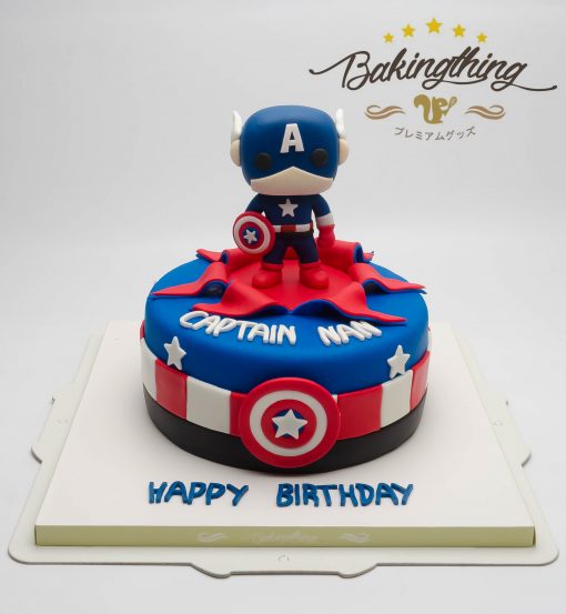เค้ก 3 มิติ Captain America