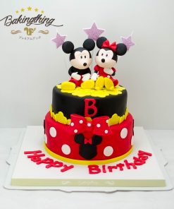 เค้ก 3 มิติ Mickey and Minnie mouse
