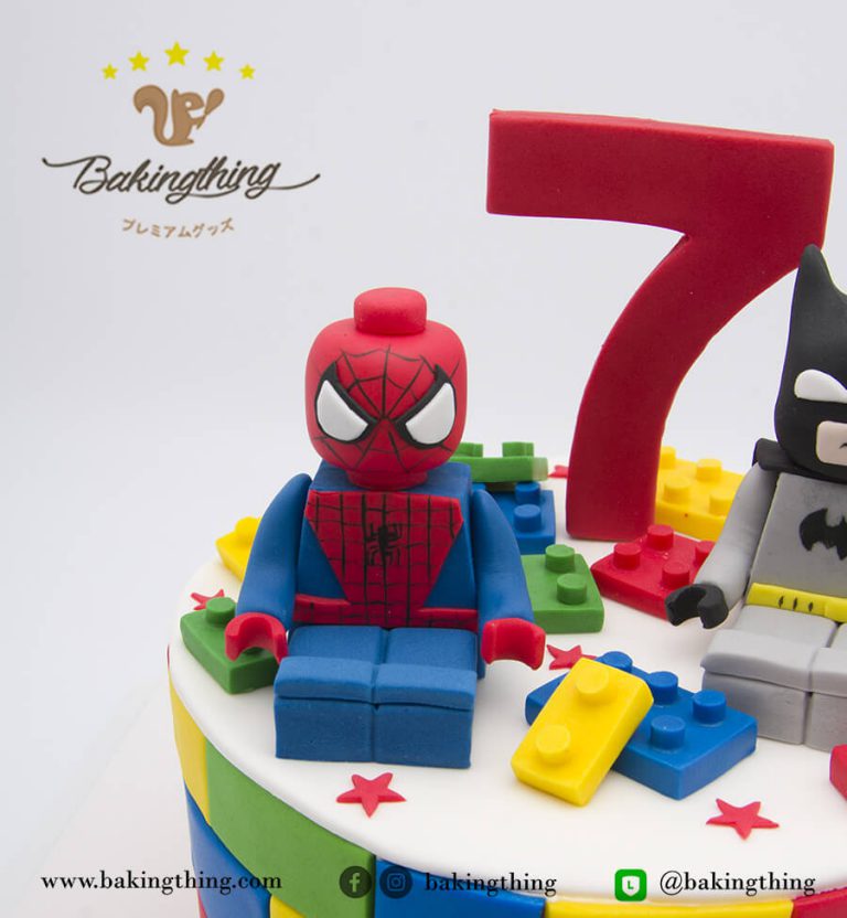 เค้ก 3 มิติ Spiderman lego