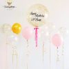 Pink and gold Balloon