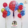 Red Blue Gold Balloon