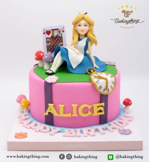 เค้กวันเกิด Alice in wonderland
