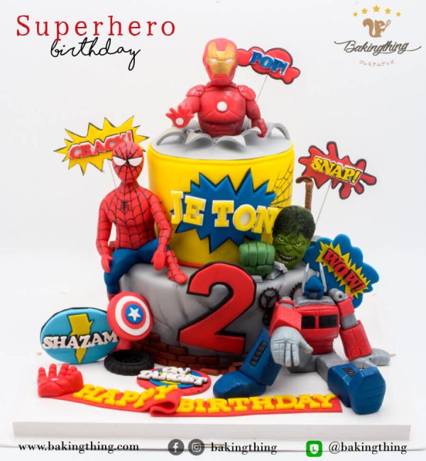 เค้ก 3 มิติ Superhero