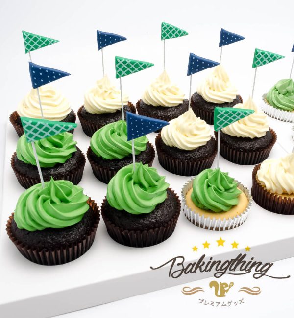 Golf cupcakes