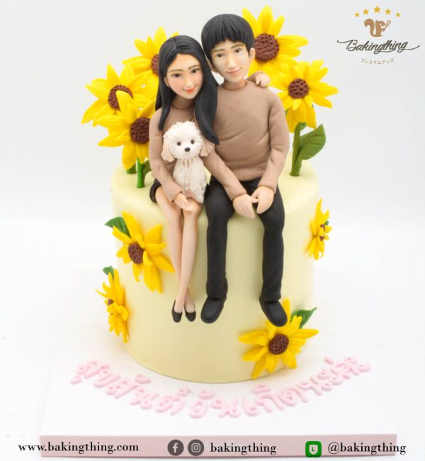 เค้ก 3 มิติ ทานตะวัน
